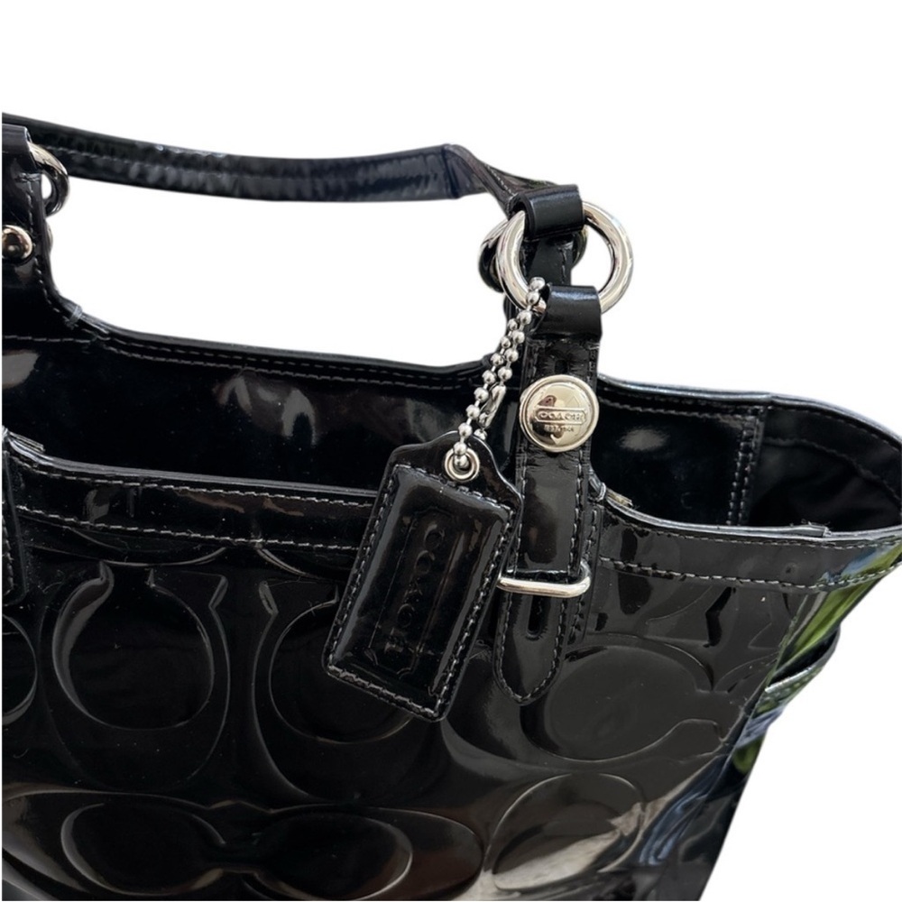 Coach Black Tote Bag Elegant - Picture 6 of 8
